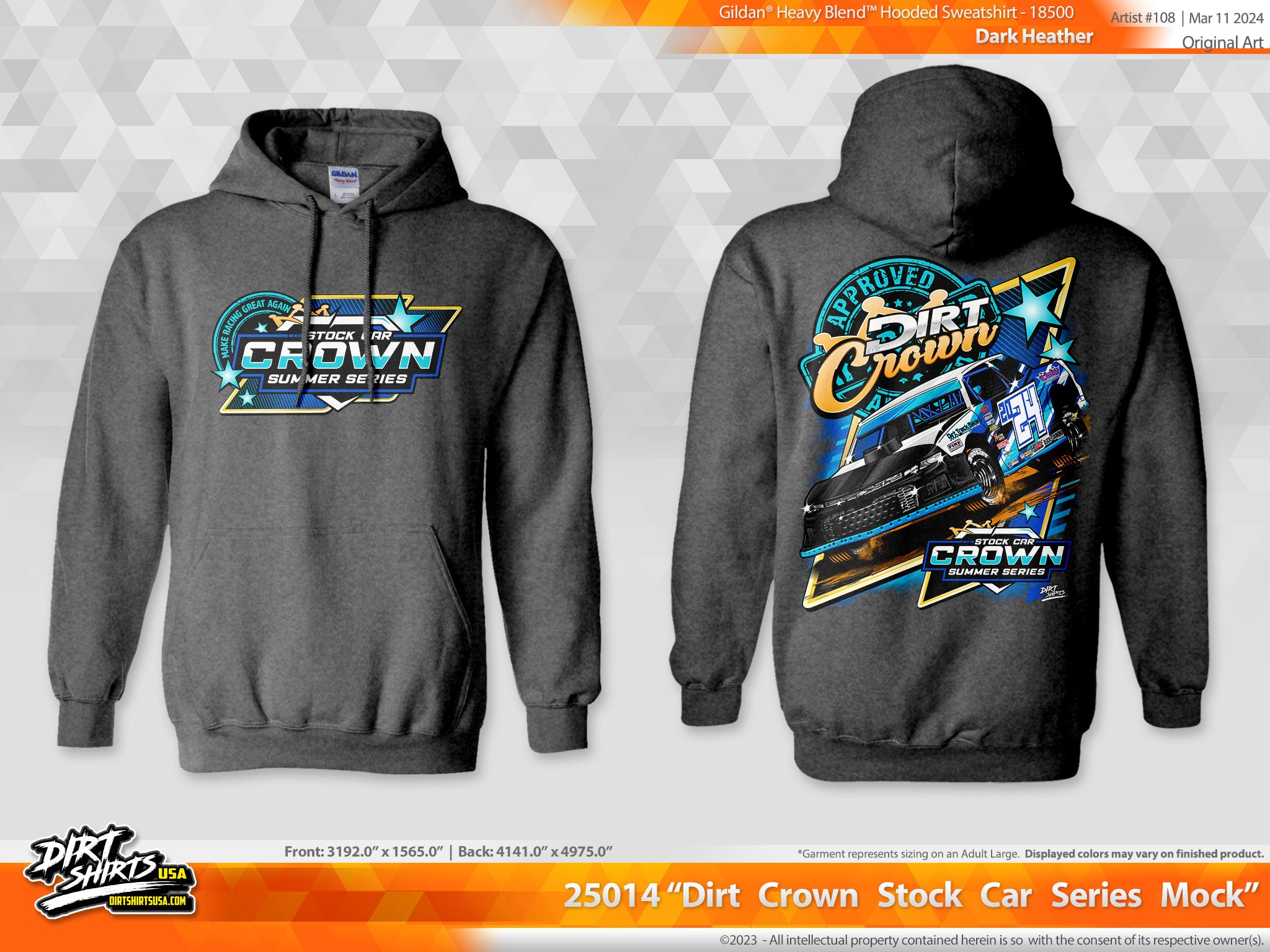 Dirt Crown 2024 Stock Car Crown Summer Series Hoodie – Dirt Shirts USA